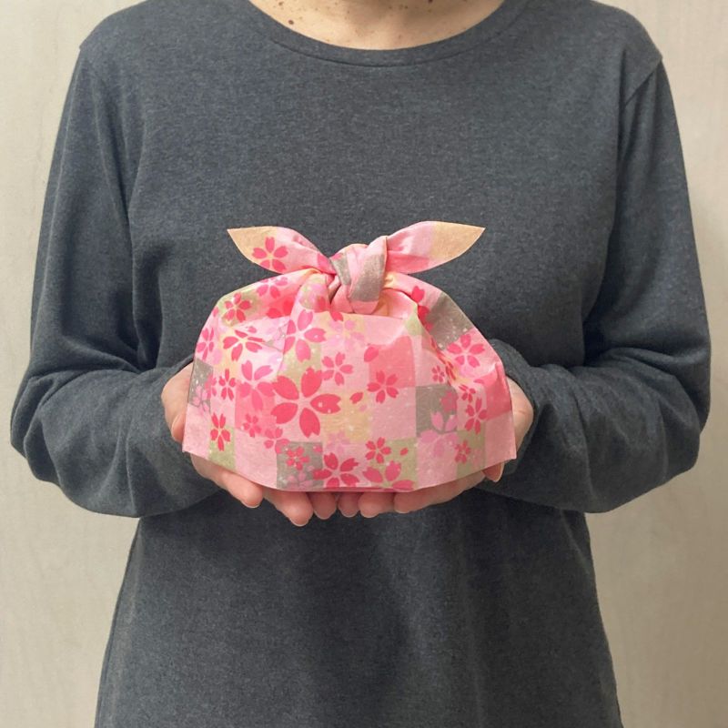 ラッピング｜タイパックS　FP　カラフル市松ばら桜柄　20枚入～