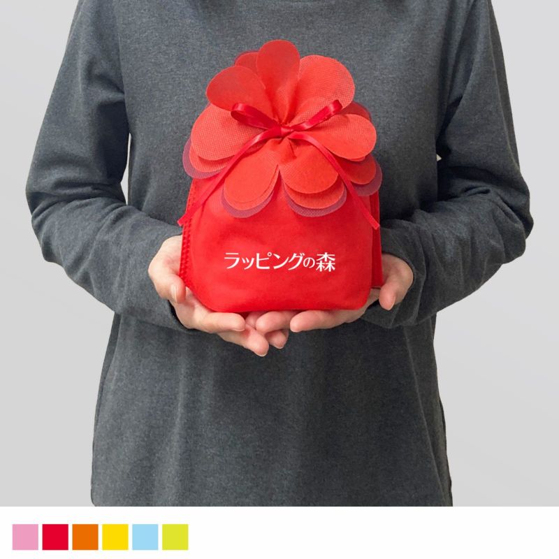 【リピーター専用】ブルーミング巾着　大　名入れ有 100枚入｜ラッピング資材の仕入れならラッピングの森