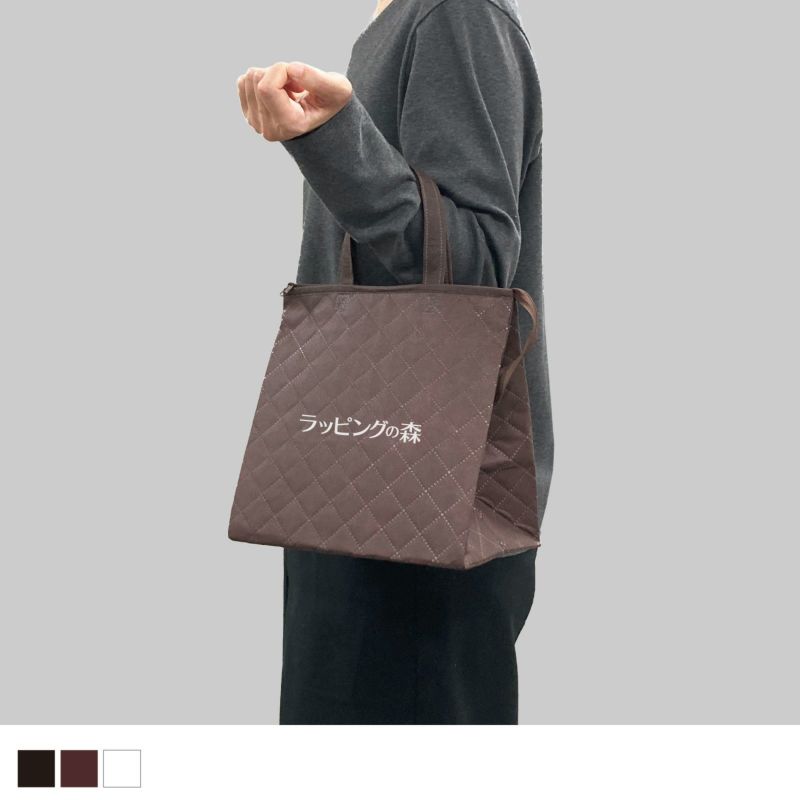 不織布バッグ｜【リピーター専用】カラークールキルトバッグ　小　名入れ有り　100枚入