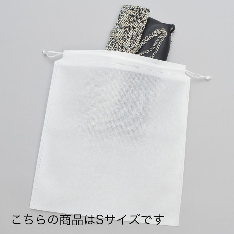 アパレル資材｜不織布インナー巾着　厚タイプ　Sサイズ　名入れ有り　100枚入