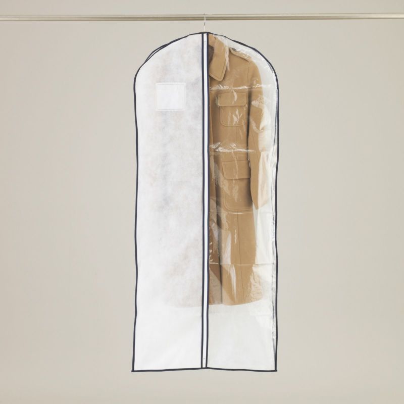 【リピーター専用】マチ付　半身透明洋服カバー　コート・ワンピース用　名入れ有　120枚入