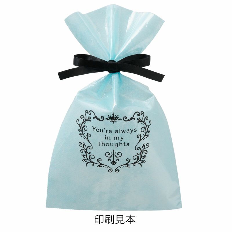 ラッピング｜【リピーター専用】ソフトバッグクリアS3 2穴リボン巾着 名入れ有　100枚入