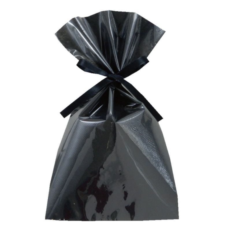 ラッピング｜【リピーター専用】ソフトバッグクリアS4 2穴リボン巾着 名入れ有　100枚入