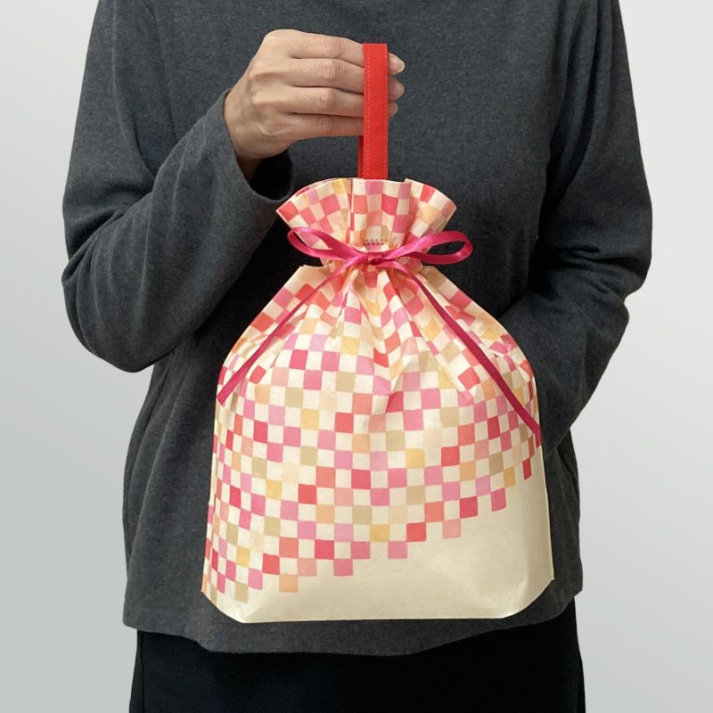 ラッピング｜【セミオーダー】巾着袋（大）｜不織布ラッピング袋｜100枚入