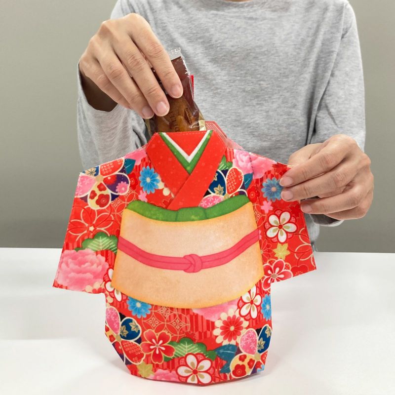 ラッピングの森｜スリットタイプ晴れ姿　みやび赤FP　20枚入～