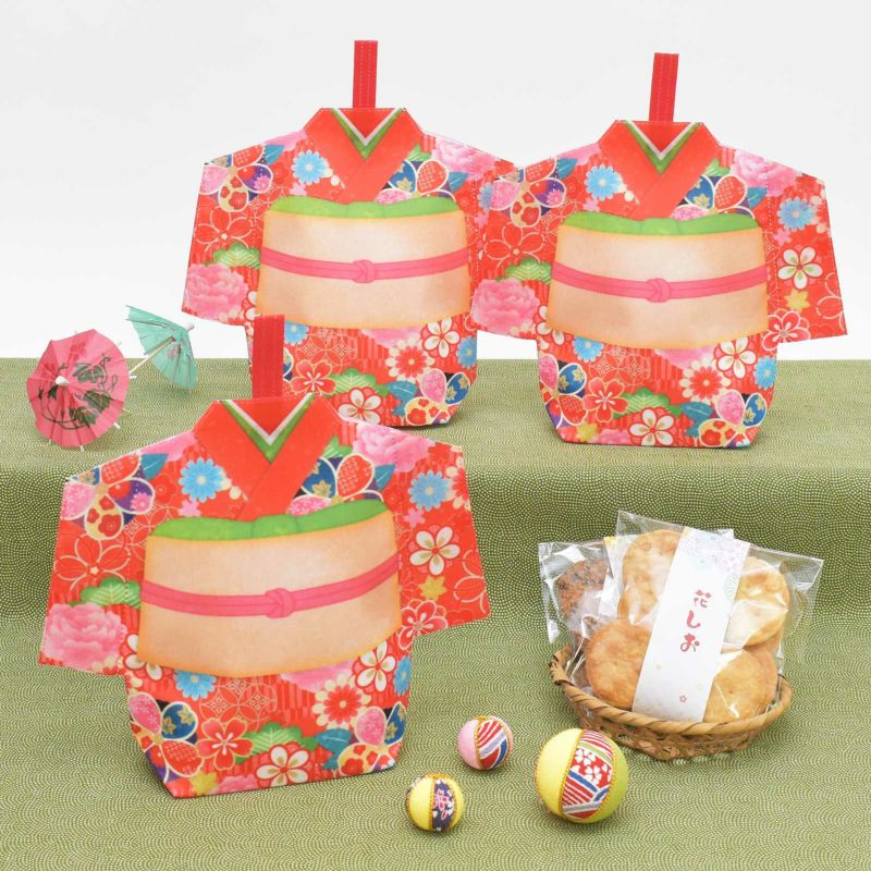 ラッピングの森｜スリットタイプ晴れ姿　みやび赤FP　20枚入～