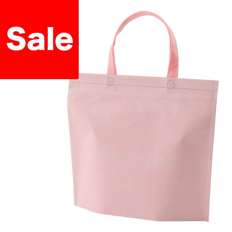 不織布バッグ｜【1000枚以上専用】チャックシール　トート　小　名入れ有り　100枚入