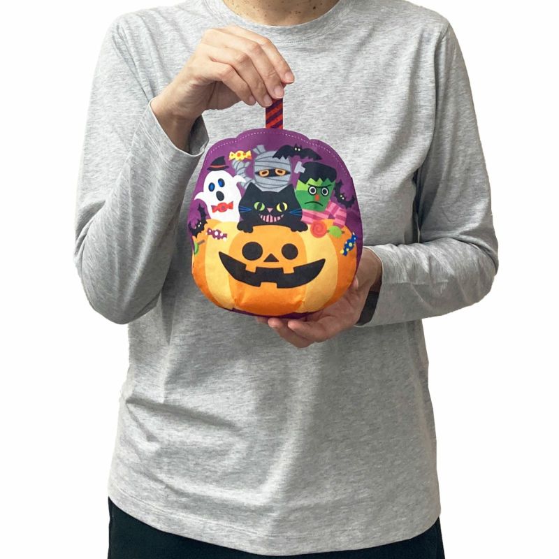 【ハロウィン】バルーンバッグ　ハロウィン柄｜不織布ラッピング袋｜20枚入～