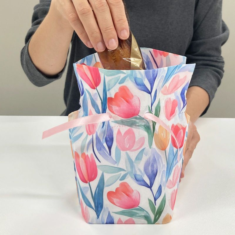 ラッピング｜【セミオーダー】巾着袋（特小）｜不織布ラッピング袋｜100枚入