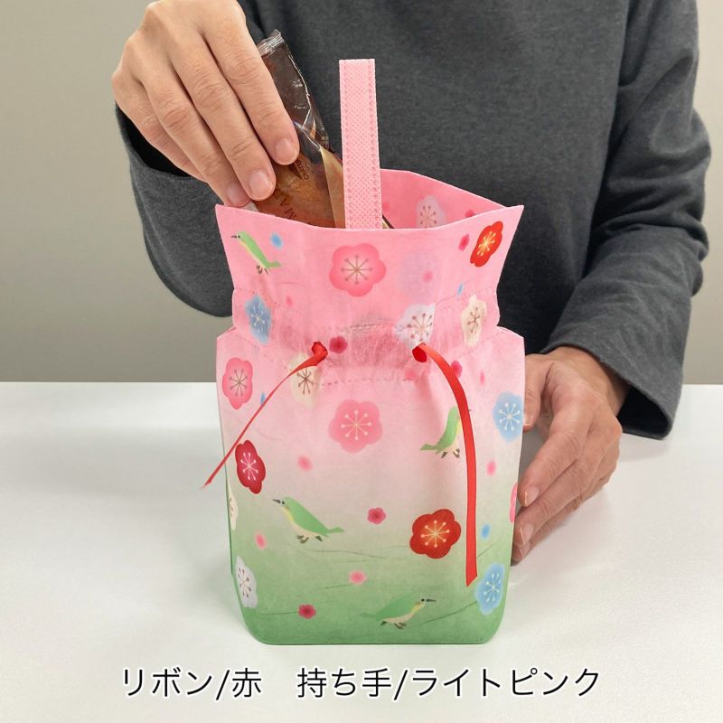ラッピング｜【セミオーダー】巾着袋（特小）｜不織布ラッピング袋｜100枚入