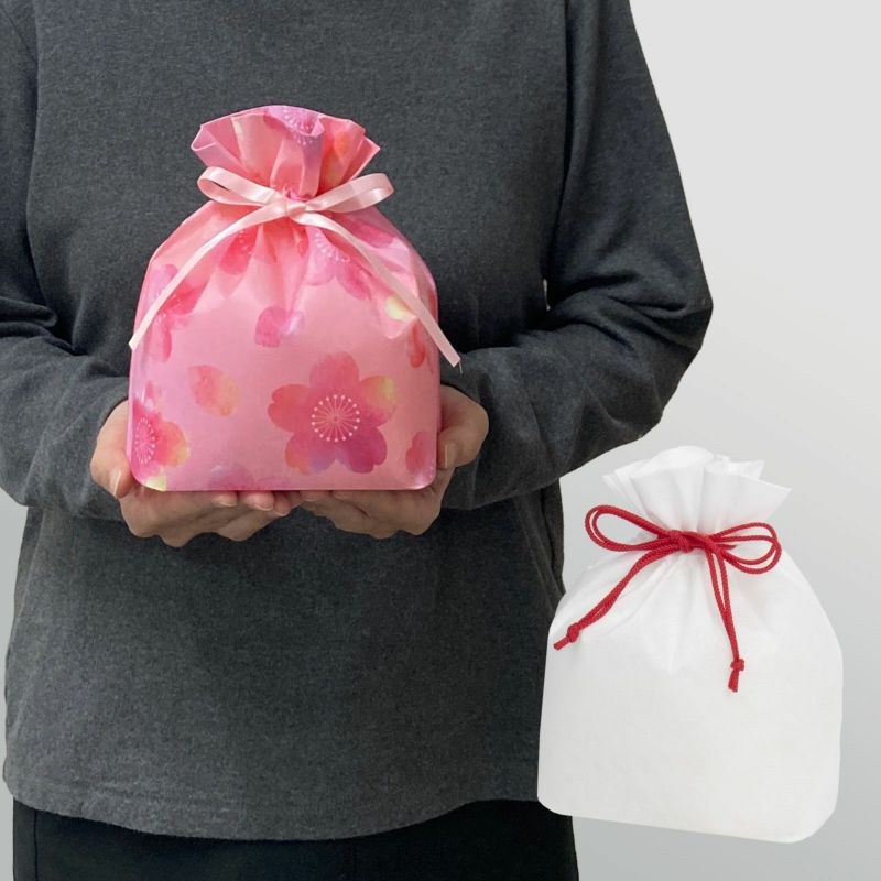 ラッピング｜【セミオーダー】巾着袋（小）｜不織布ラッピング袋｜100枚入