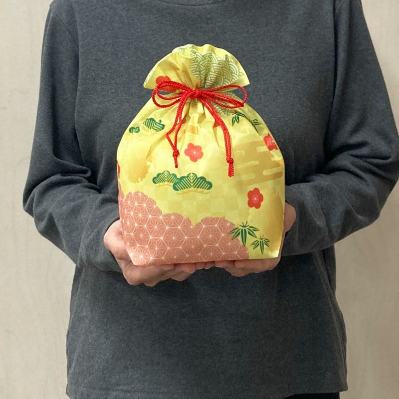 ラッピング｜【セミオーダー】巾着袋（中）｜不織布ラッピング袋｜100枚入