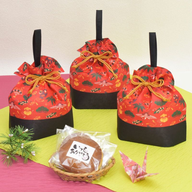 冬のラッピングセット／【正月】干支ウマ年ラッピングセット｜不織布ラッピング袋