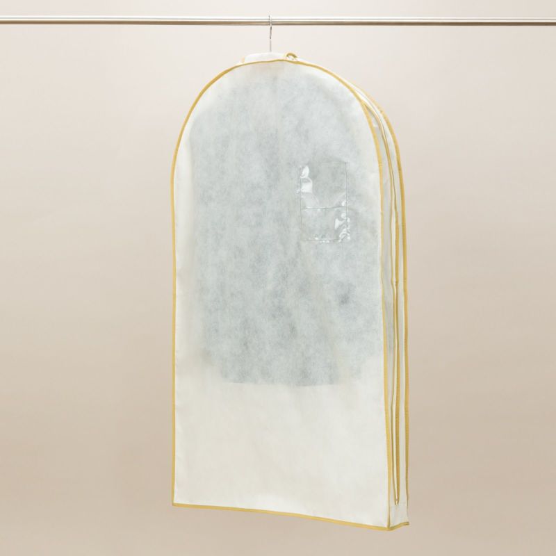 マチ付きサイドファスナー洋服カバーS　（小売パック3枚入り）