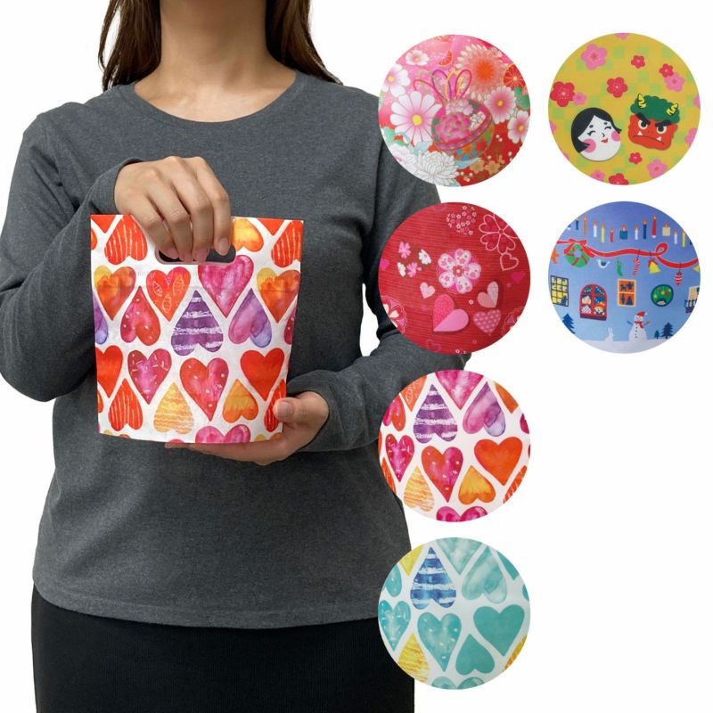 ラッピング｜小判抜きバッグミニFP　2024年冬柄　20枚入