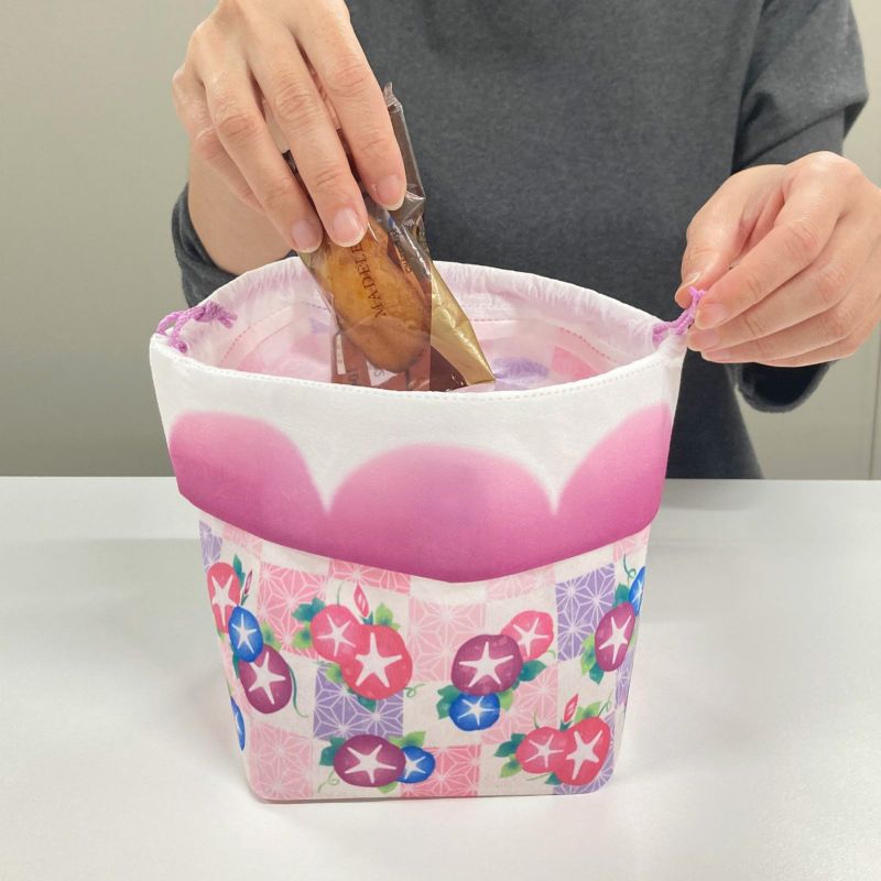 夏ラッピング｜お花巾着　夏柄ＦＰ