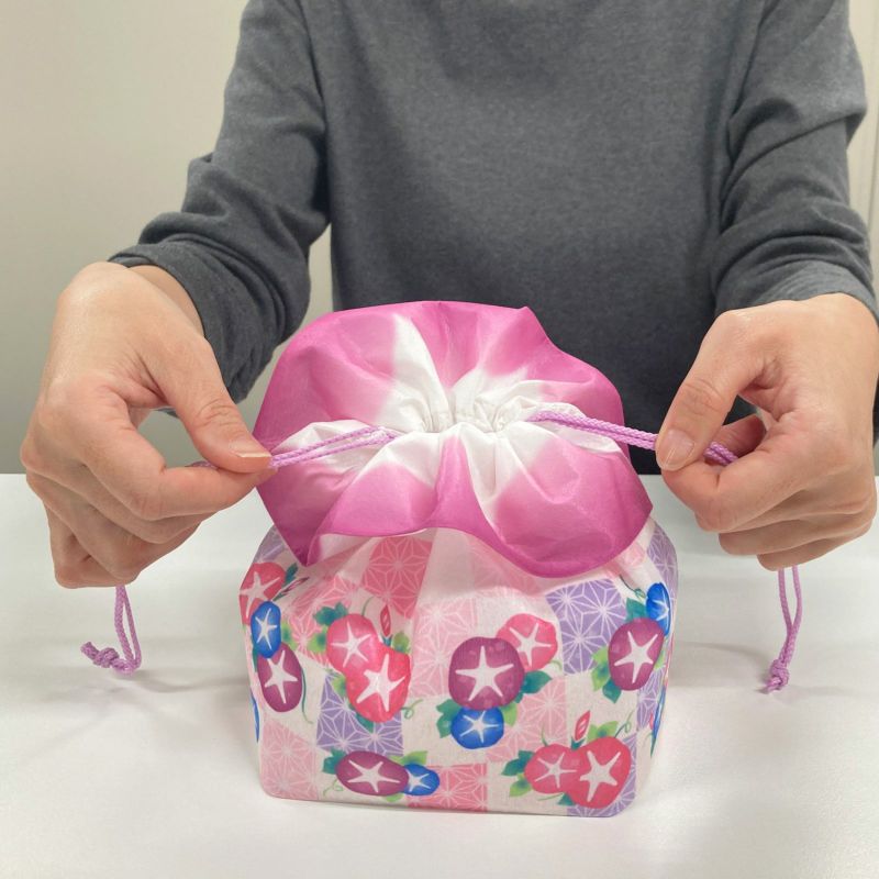 夏ラッピング｜お花巾着　夏柄ＦＰ