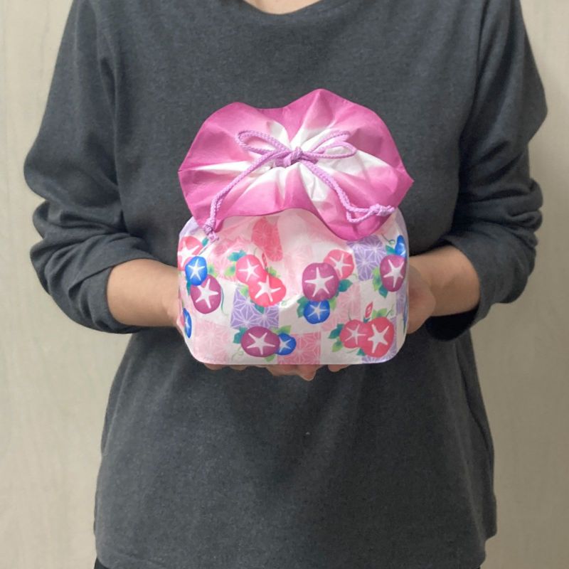 夏ラッピング｜お花巾着　夏柄ＦＰ