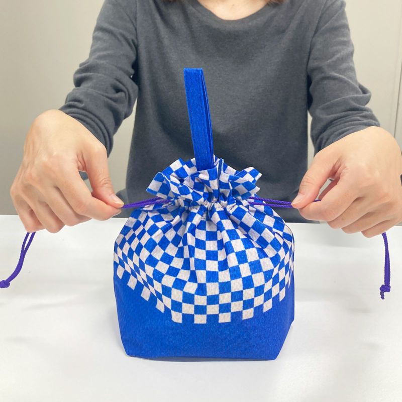 ラッピング｜【1000枚以上専用】和柄手提げ巾着FP　名入れ有　100枚入