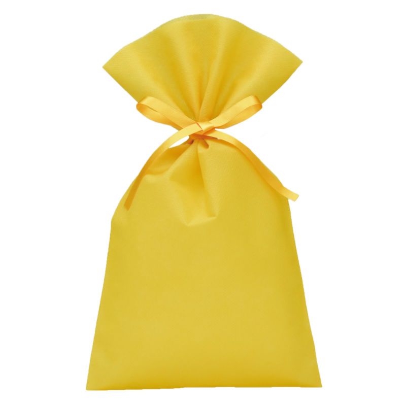 ラッピング｜【１０００枚以上専用】ソフトバッグベーシックS4　2穴リボン巾着　名入れ有 100枚入