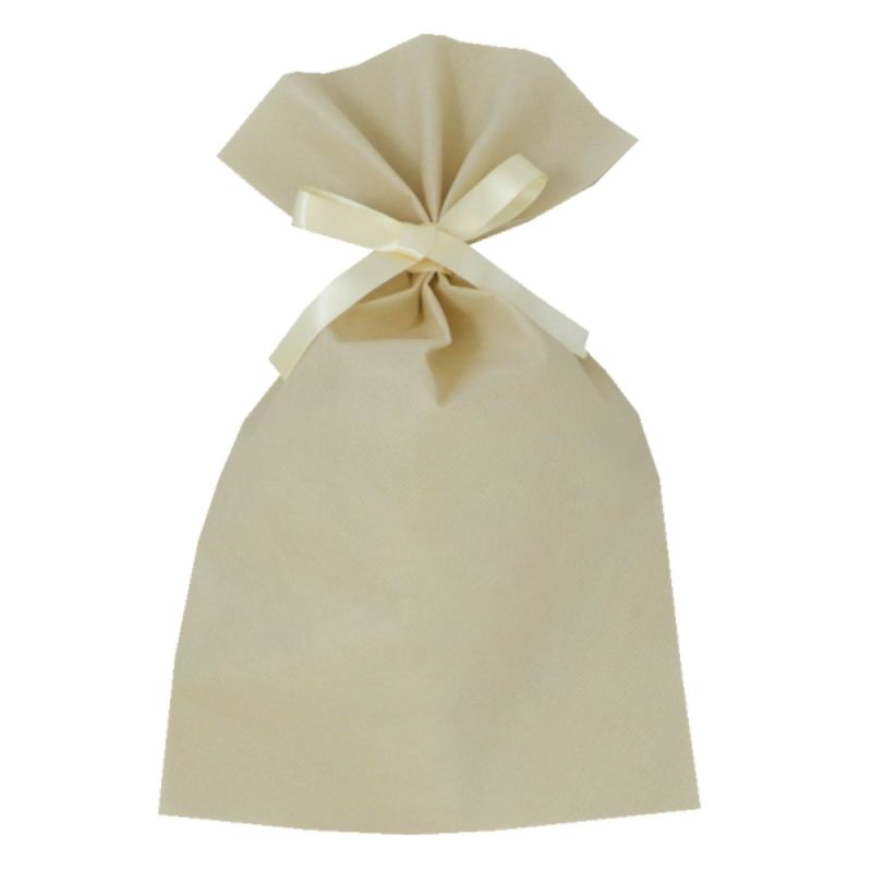 ラッピング｜【１００0枚以上専用】ソフトバッグベーシックS5　2穴リボン巾着　名入れ有 100枚入