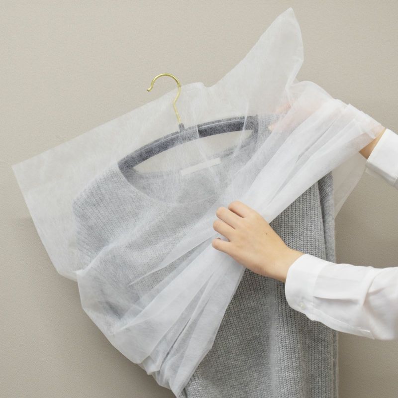 アパレル｜【1000枚以上専用】不織布製平袋　普通タイプ（20g）　特大　名入れ有　100枚入