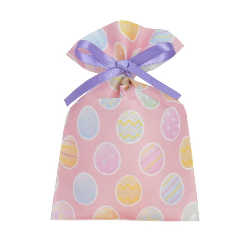 ラッピング｜【フルカラー名入れ】ソフトバッグ　2穴リボン巾着FP　S2　100枚入