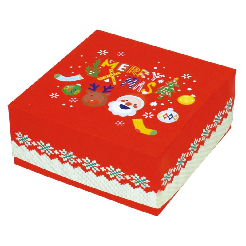 ラッピング｜フラットボックス 16×16　秋冬柄　25枚入