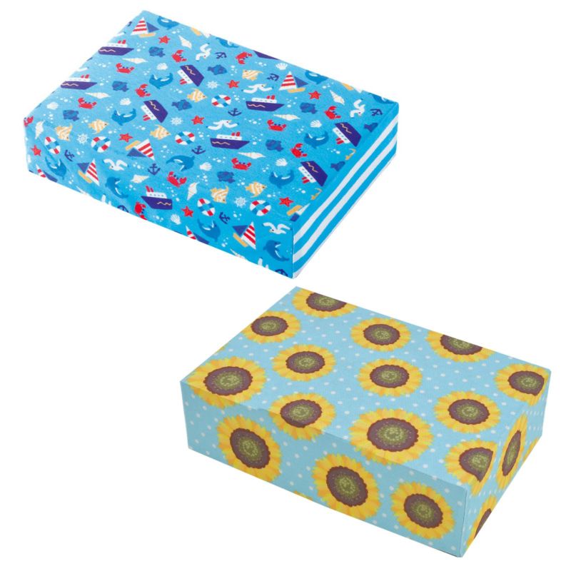 ラッピング｜フラットボックス 18×12　春夏柄　25枚入