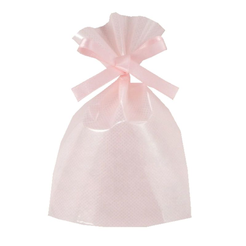 ラッピング｜【小ロット】ソフトバッグクリアS1　2穴リボン巾着 10枚入