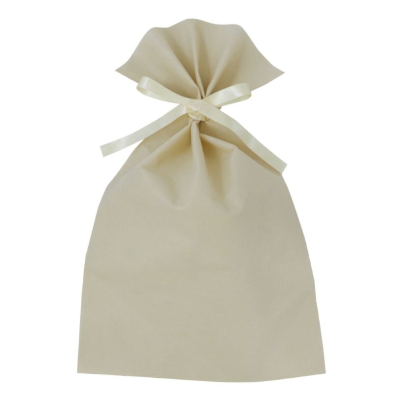 ラッピング｜ソフトバッグベーシックS6厚　2穴リボン巾着 50枚入～