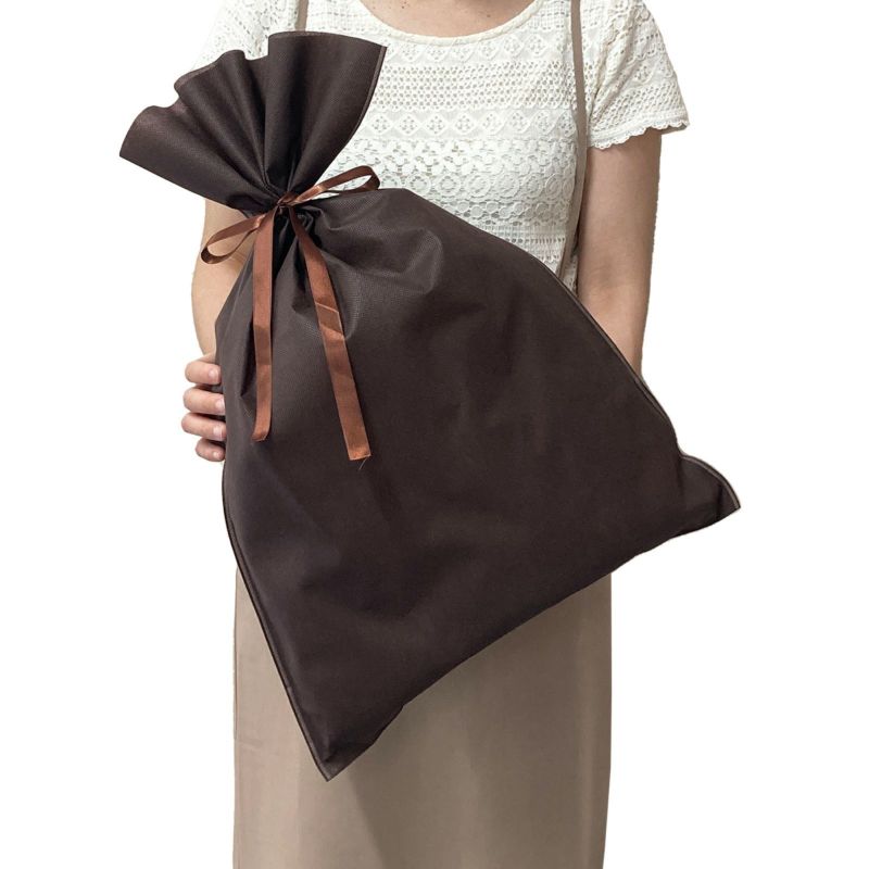 ラッピング｜ソフトバッグベーシックS7厚　2穴リボン巾着 50枚入～