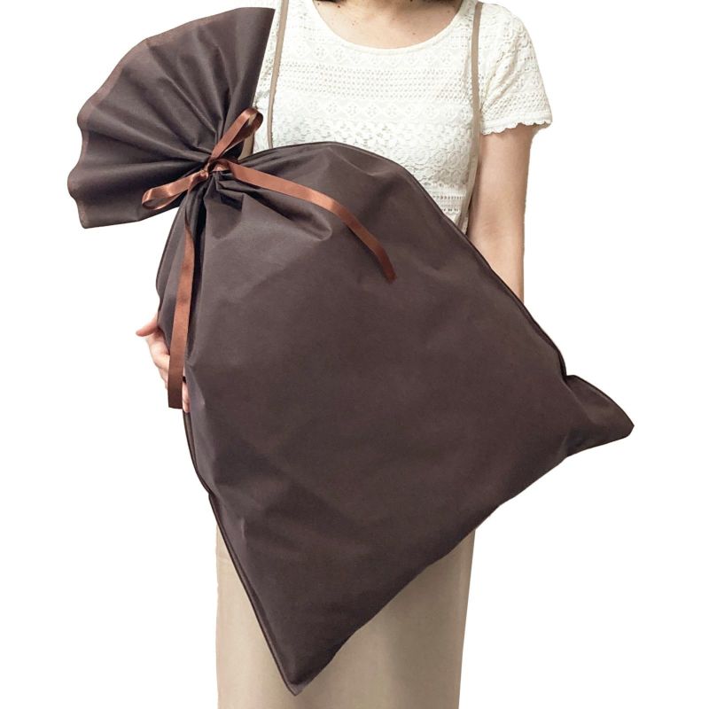 ラッピング｜ソフトバッグベーシックS8厚　2穴リボン巾着　50枚入