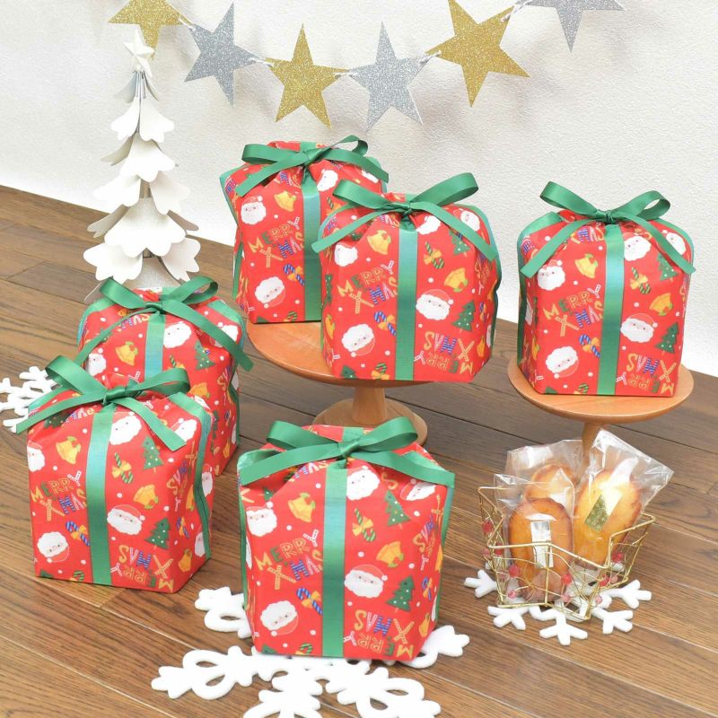 ラッピング｜ハコ巾着　クリスマス柄ＦＰ　20枚入～