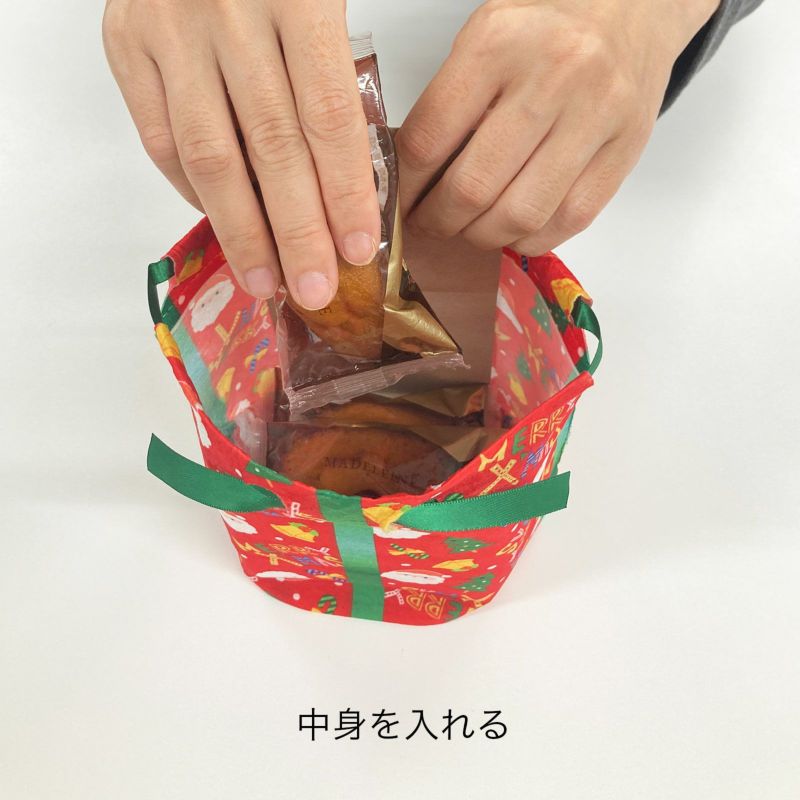 ラッピング｜ハコ巾着　クリスマス柄ＦＰ　20枚入～