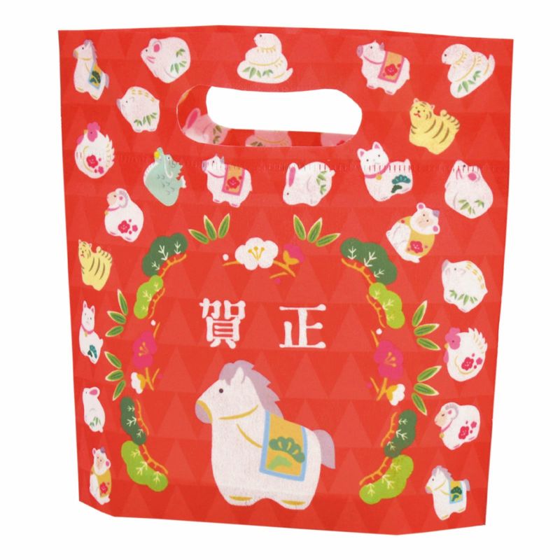 ラッピング｜小判抜きバッグ　ミニ　干支ウマ（午）ＦＰ　20枚入～