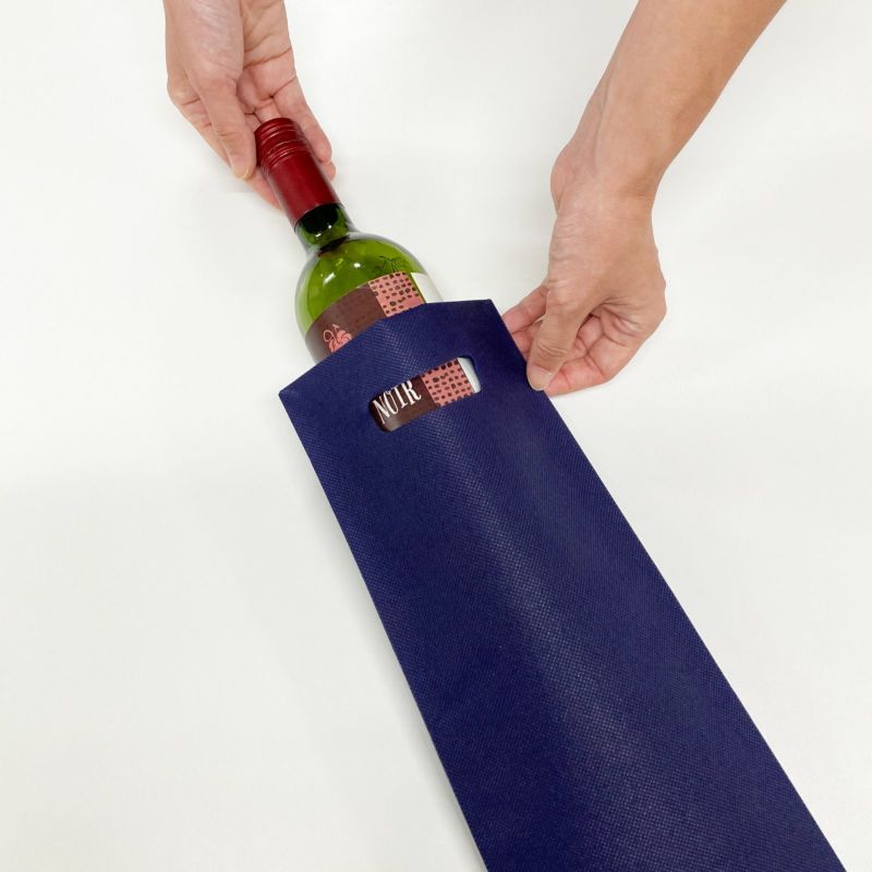 不織布バッグ｜【名入れ対応】不織布アドバッグスリム　厚タイプ(75g)　S6サイズ｜100枚入