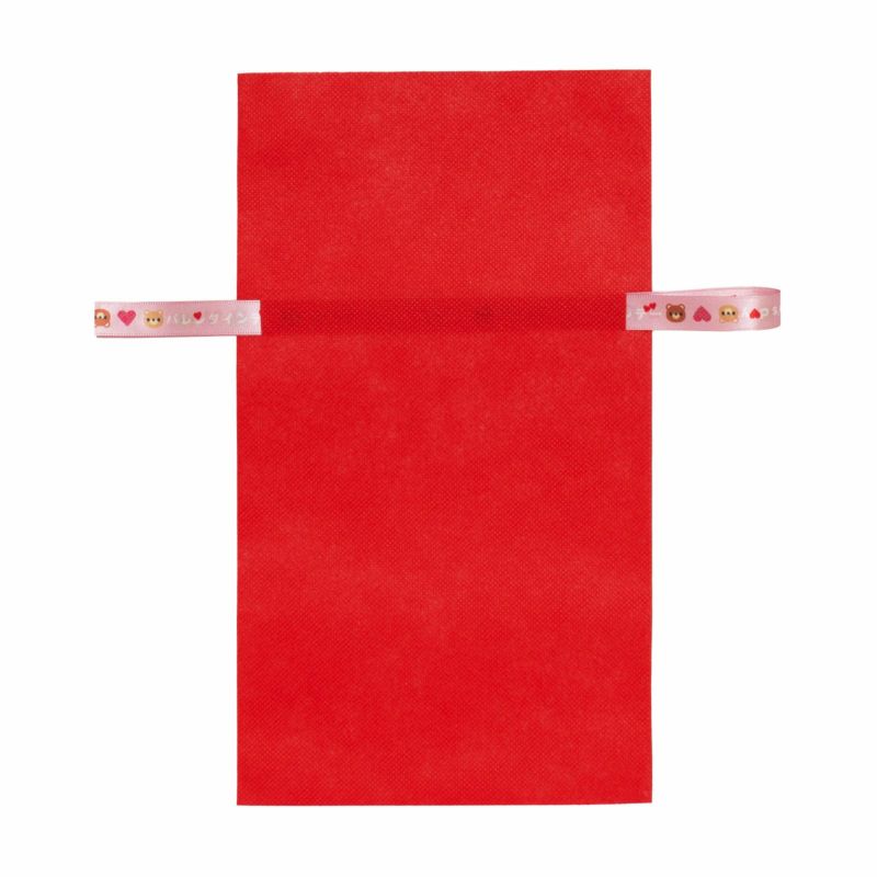 ラッピング｜ソフトバッグ2穴リボン（S4）｜薄手｜不織布包装袋｜50枚入～