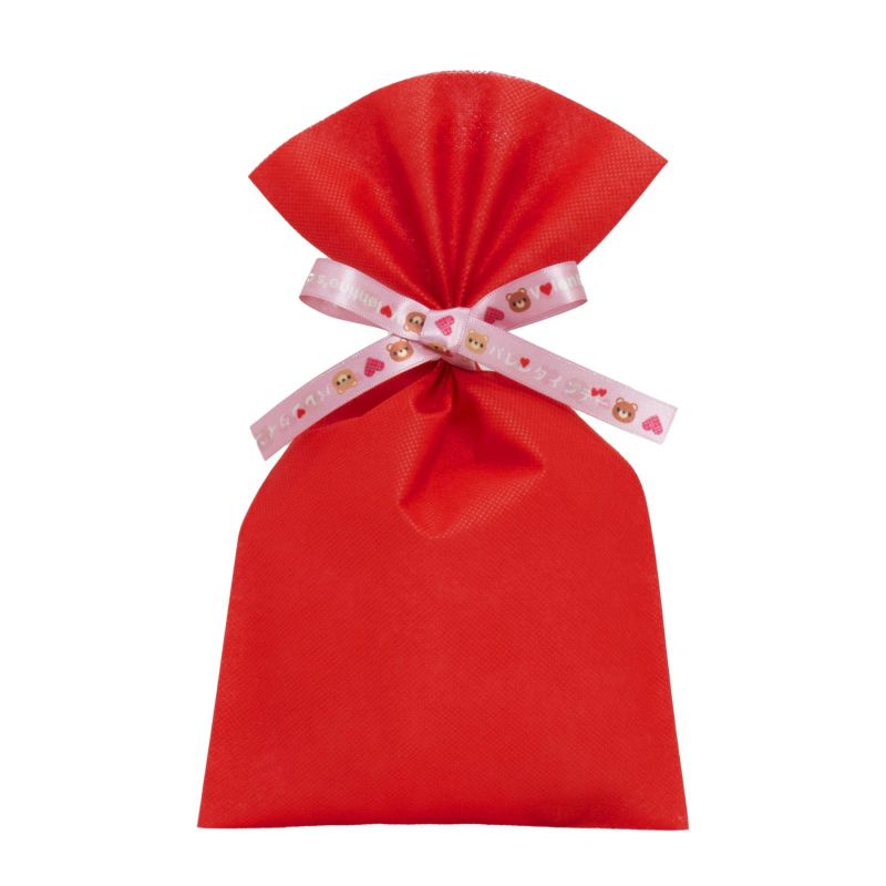 ラッピング｜ソフトバッグ2穴リボン（S4）｜薄手｜不織布包装袋｜50枚入～