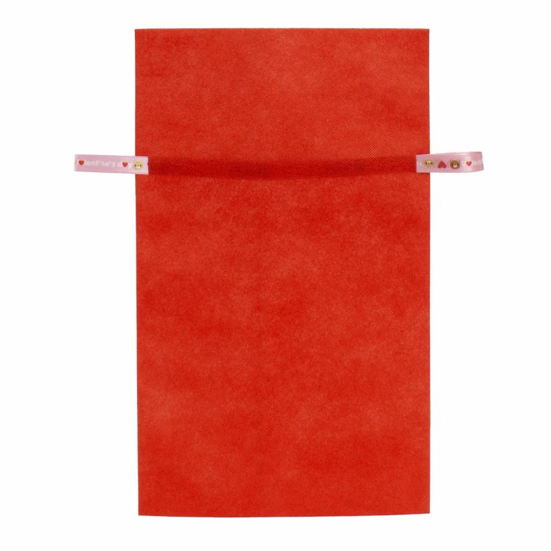 ラッピング｜ソフトバッグ2穴リボン（S5）｜薄手｜不織布包装袋｜50枚入～