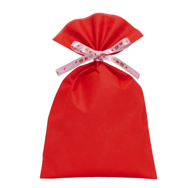 ラッピング｜ソフトバッグ2穴リボン（S5）｜薄手｜不織布包装袋｜50枚入～