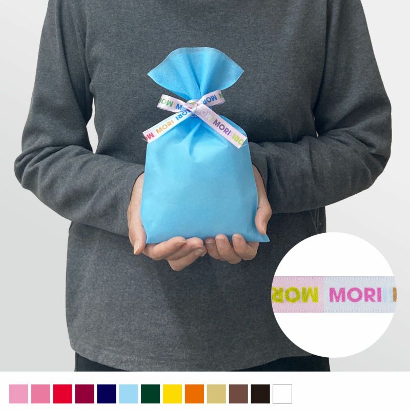 【リボン名入れ】ソフトバッグ2穴リボン（S3）｜薄手