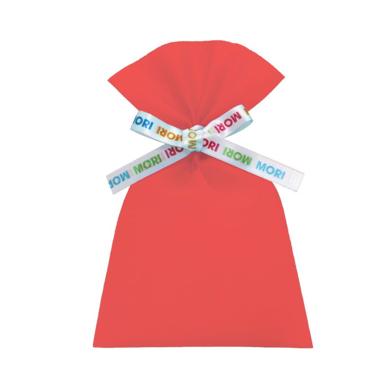 ラッピング｜【リボン名入れ】ソフトバッグ2穴リボン（S3）｜薄手｜不織布包装袋｜100枚入