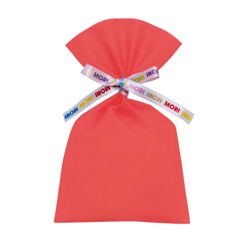 ラッピング｜【リボン名入れ】ソフトバッグ2穴リボン（S4）｜薄手｜不織布包装袋｜100枚入