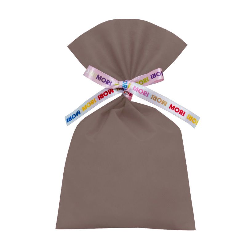 ラッピング｜【リボン名入れ】ソフトバッグ2穴リボン（S4）｜薄手｜不織布包装袋｜100枚入