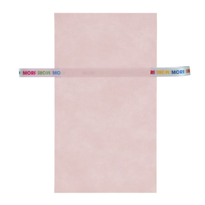 ラッピング｜【リボン名入れ】ソフトバッグ2穴リボン（S4）｜薄手｜不織布包装袋｜100枚入