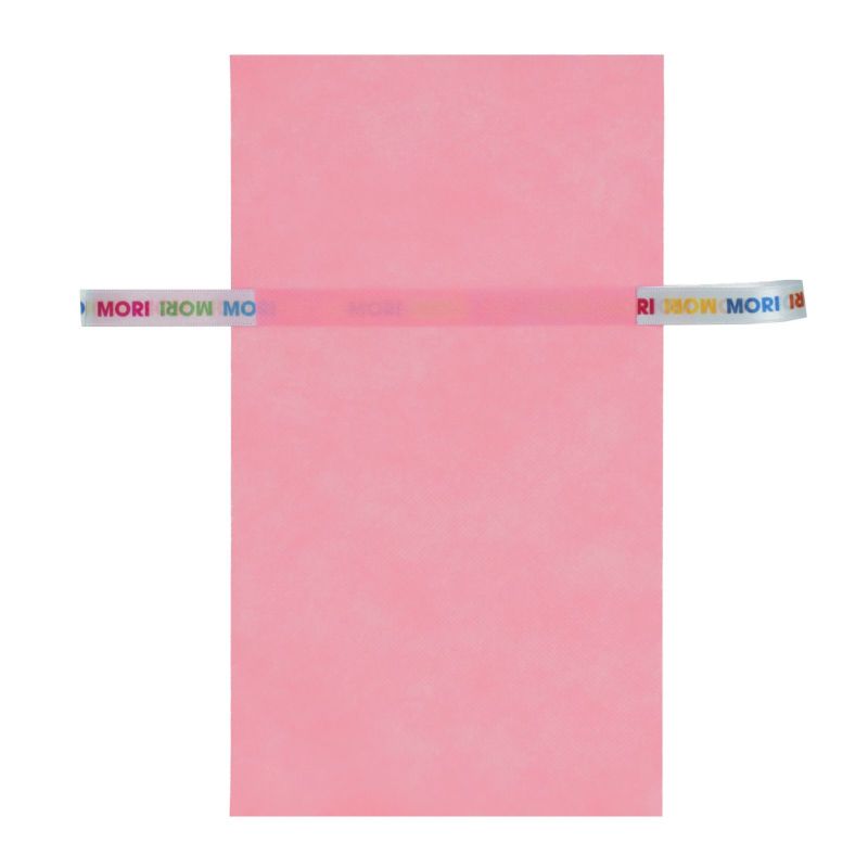 ラッピング｜【リボン名入れ】ソフトバッグ2穴リボン（S4）｜薄手｜不織布包装袋｜100枚入