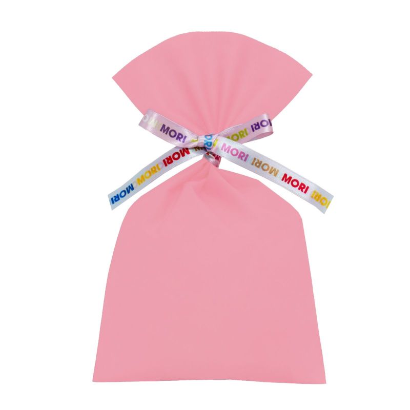 ラッピング｜【リボン名入れ】ソフトバッグ2穴リボン（S4）｜薄手｜不織布包装袋｜100枚入