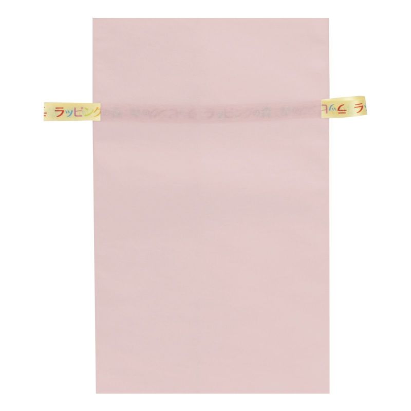 ラッピング｜【リボン名入れ】ソフトバッグ2穴リボン（S6）｜薄手｜不織布包装袋｜100枚入