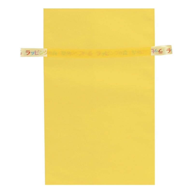 ラッピング｜【リボン名入れ】ソフトバッグ2穴リボン（S6）｜薄手｜不織布包装袋｜100枚入